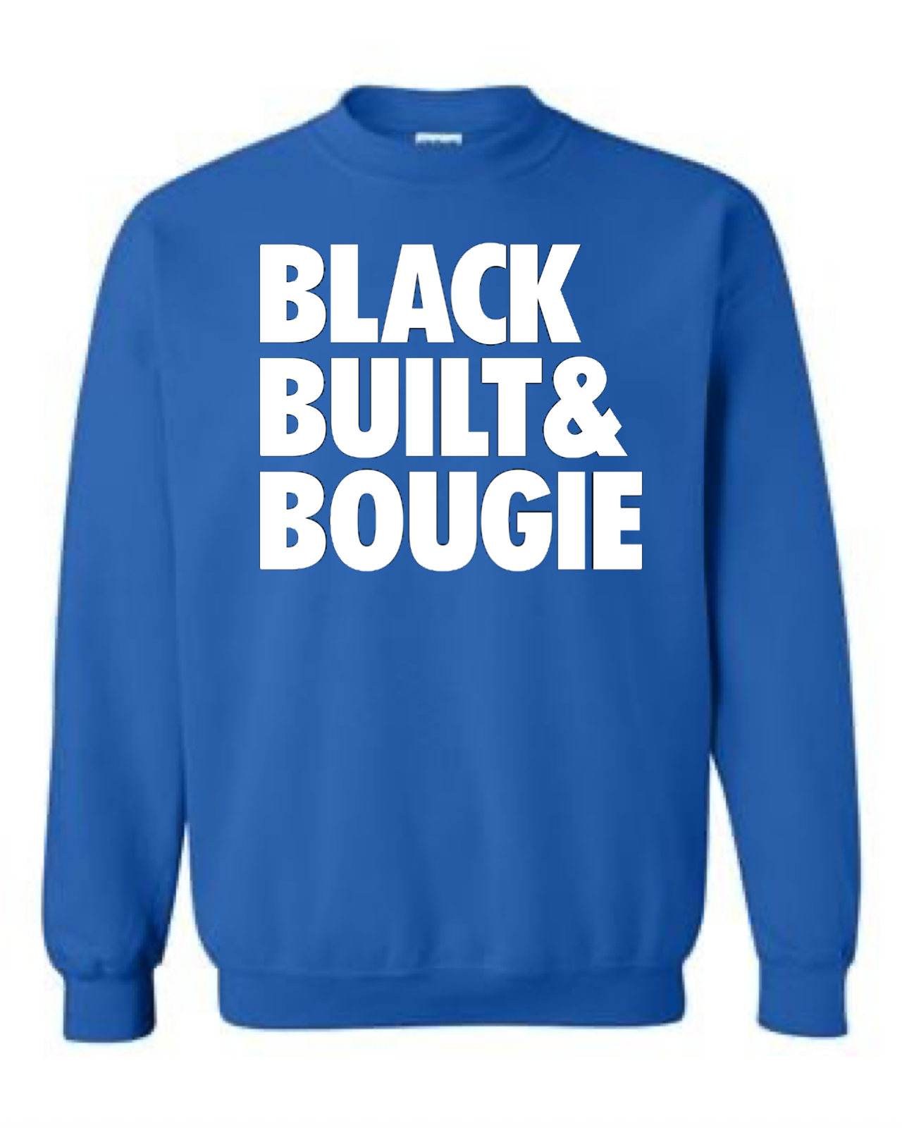 Model - Black Built Bougie Crewneck Sweatshirt