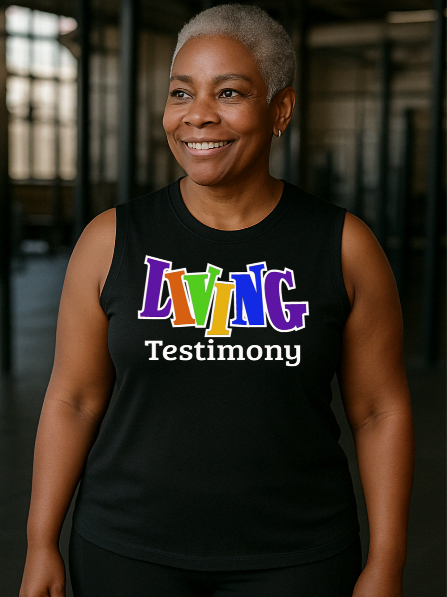 Living Testimony Black Don't Crack Muscle Tank