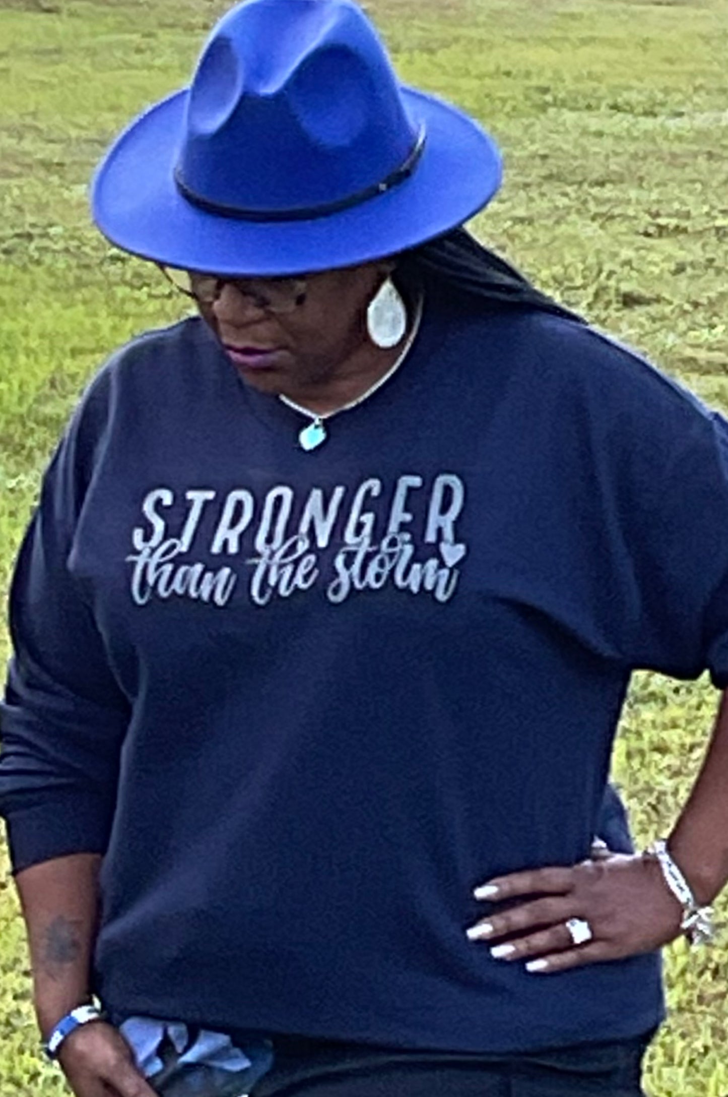 Stronger Than The Storm Crewneck Sweatshirt
