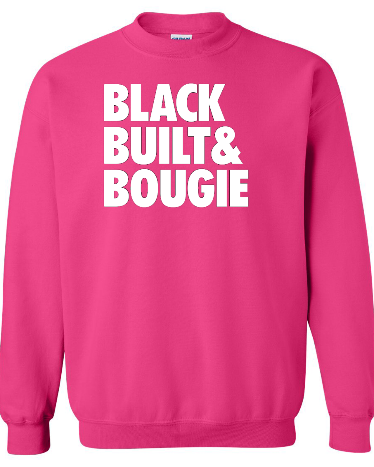Model - Black Built Bougie Crewneck Sweatshirt