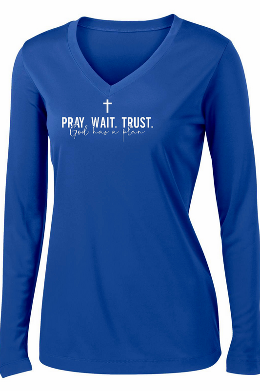 Pray Wait Trust Long Sleeve T-shirt