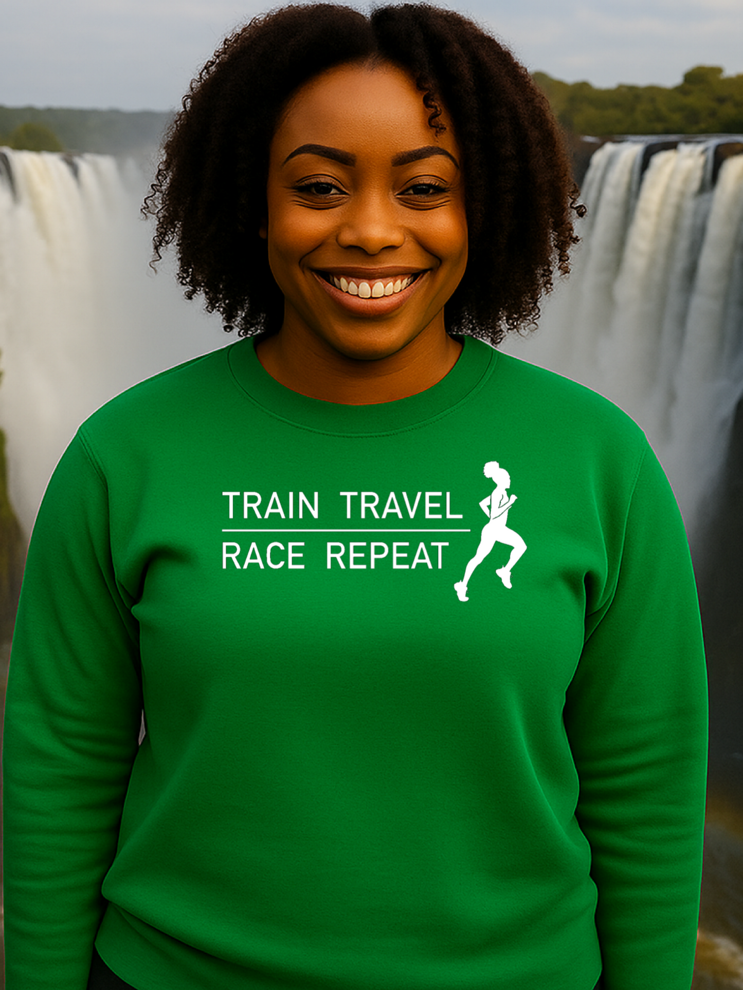Train Travel Race Repeat Sweatshirt