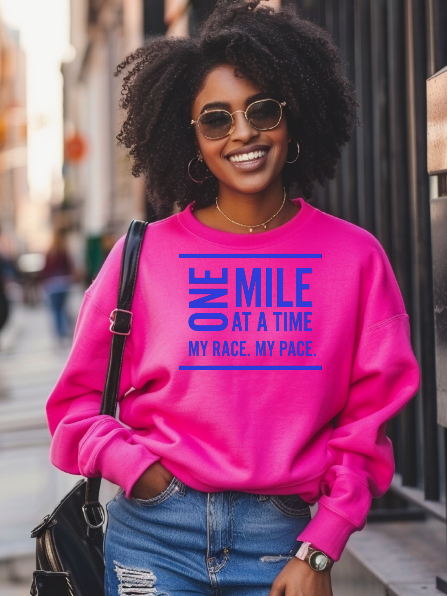 Your Race Your Pace Crewneck Sweatshirt