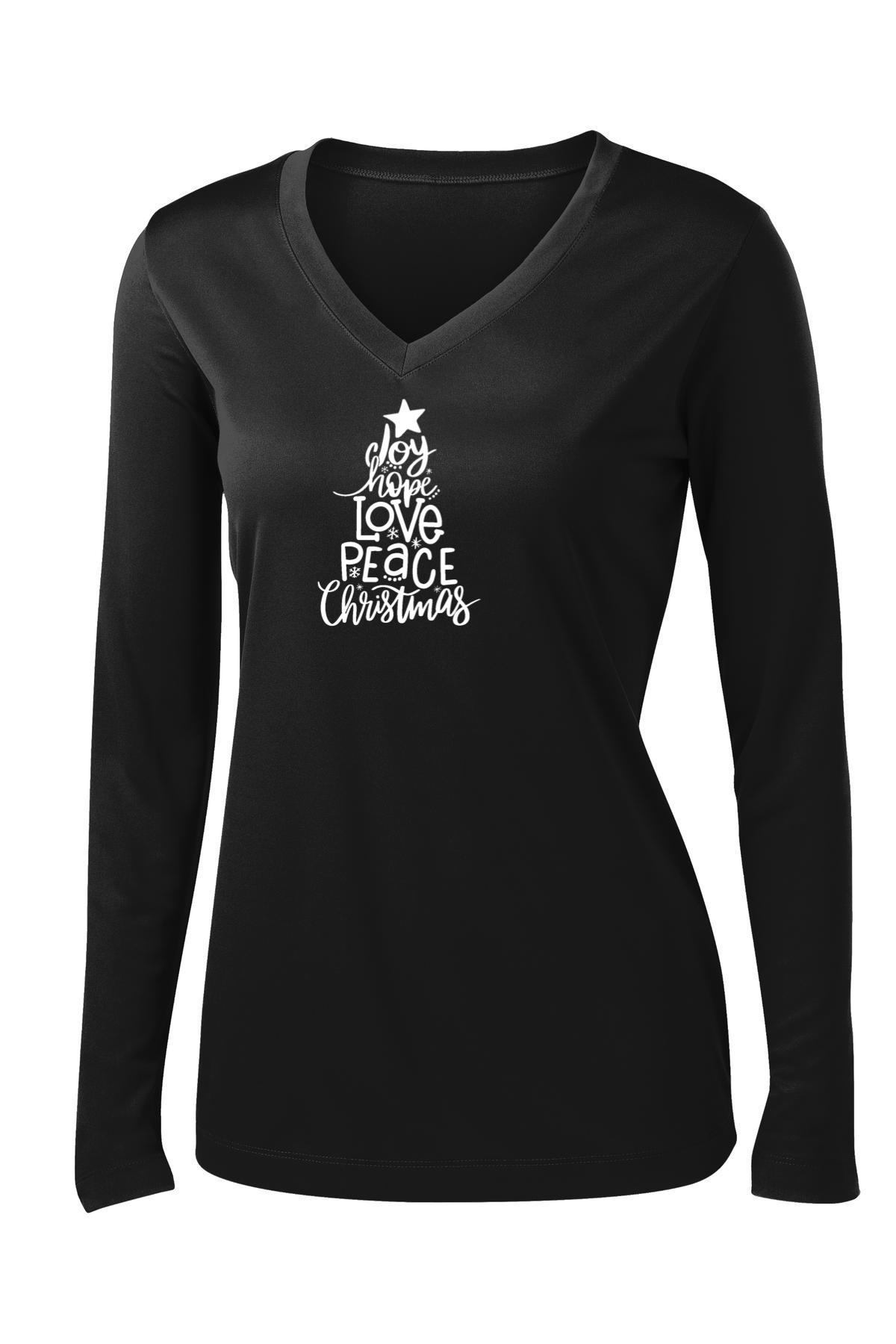 Joy Hope Love Peace Christmas Long Sleeve T-shirt