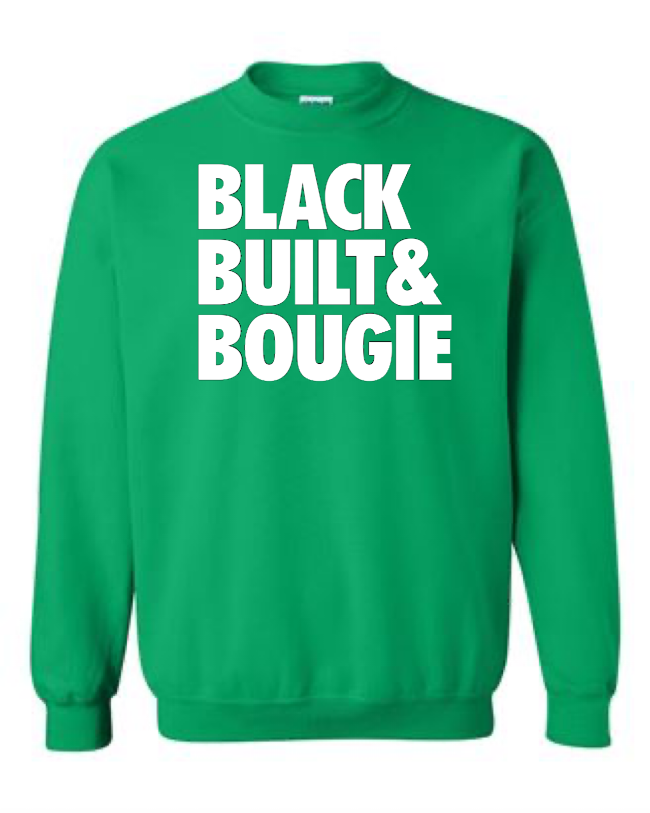 Model - Black Built Bougie Crewneck Sweatshirt