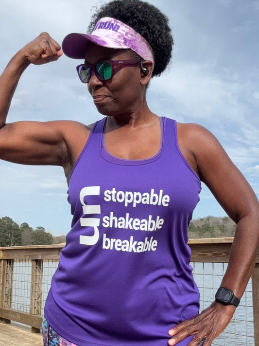 Unstoppable Unbreakable Unshakeable Racerback Tank Top