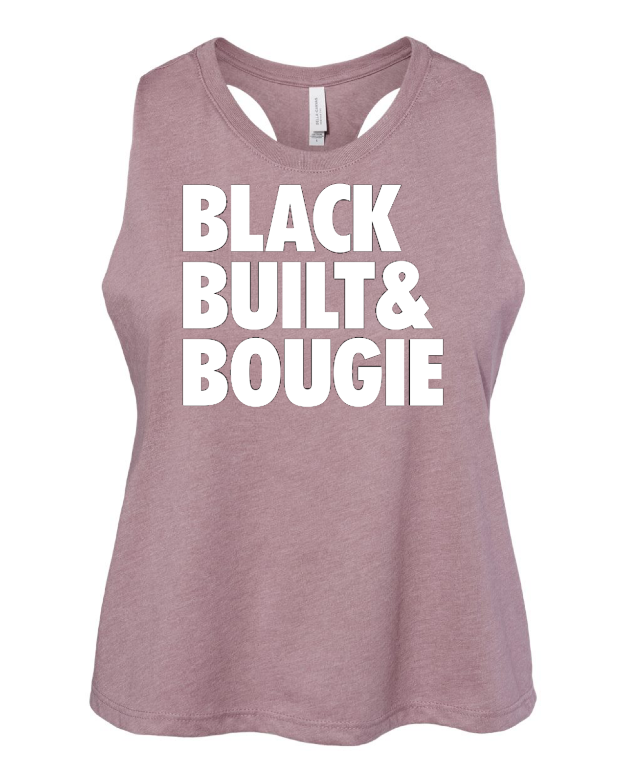 Black Built Bougie Racerback Crop Tank