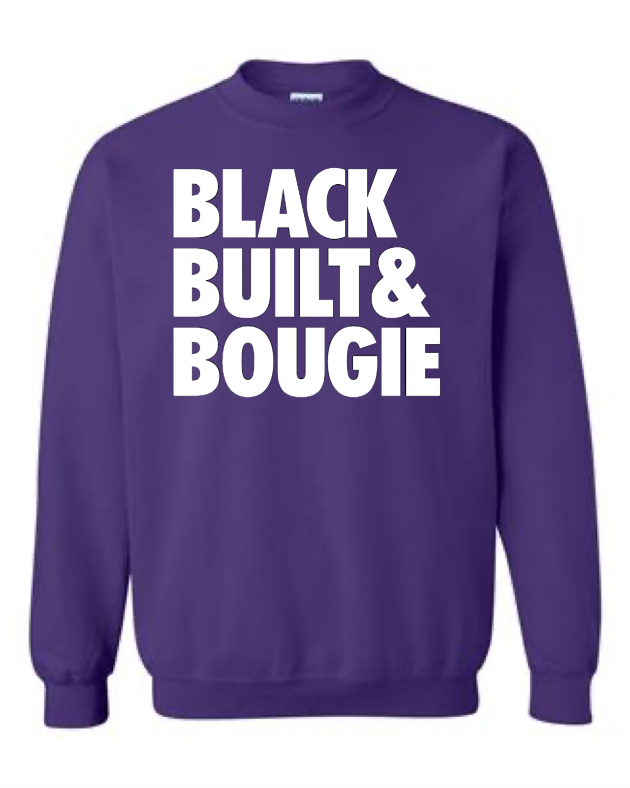 Model - Black Built Bougie Crewneck Sweatshirt