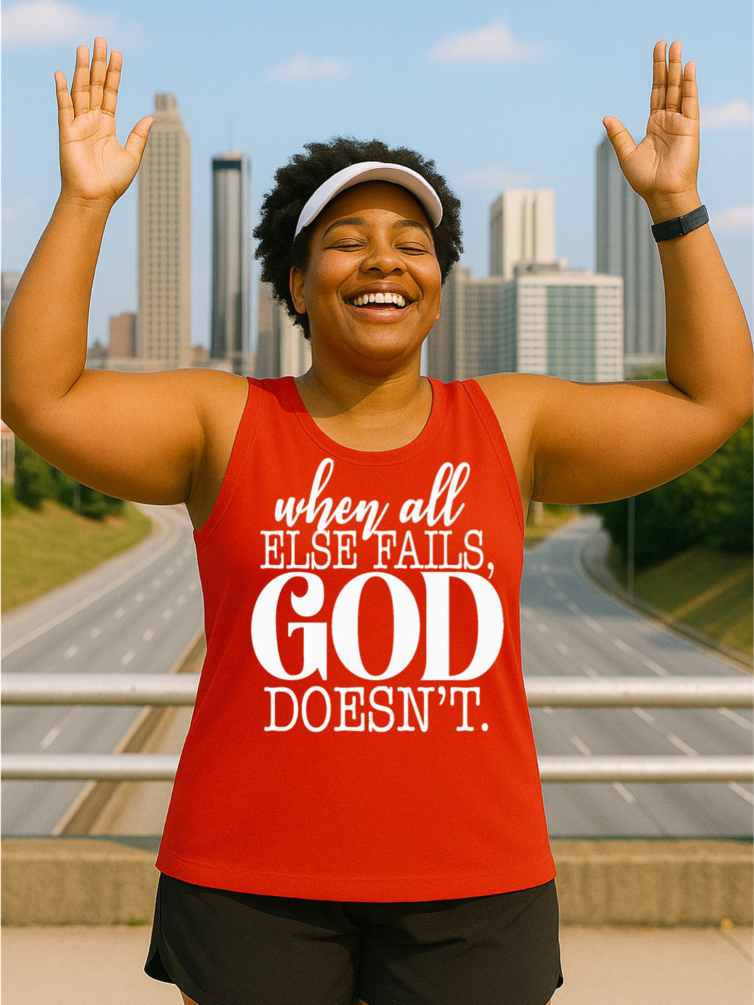 God Doesn't Fail Muscle Tank