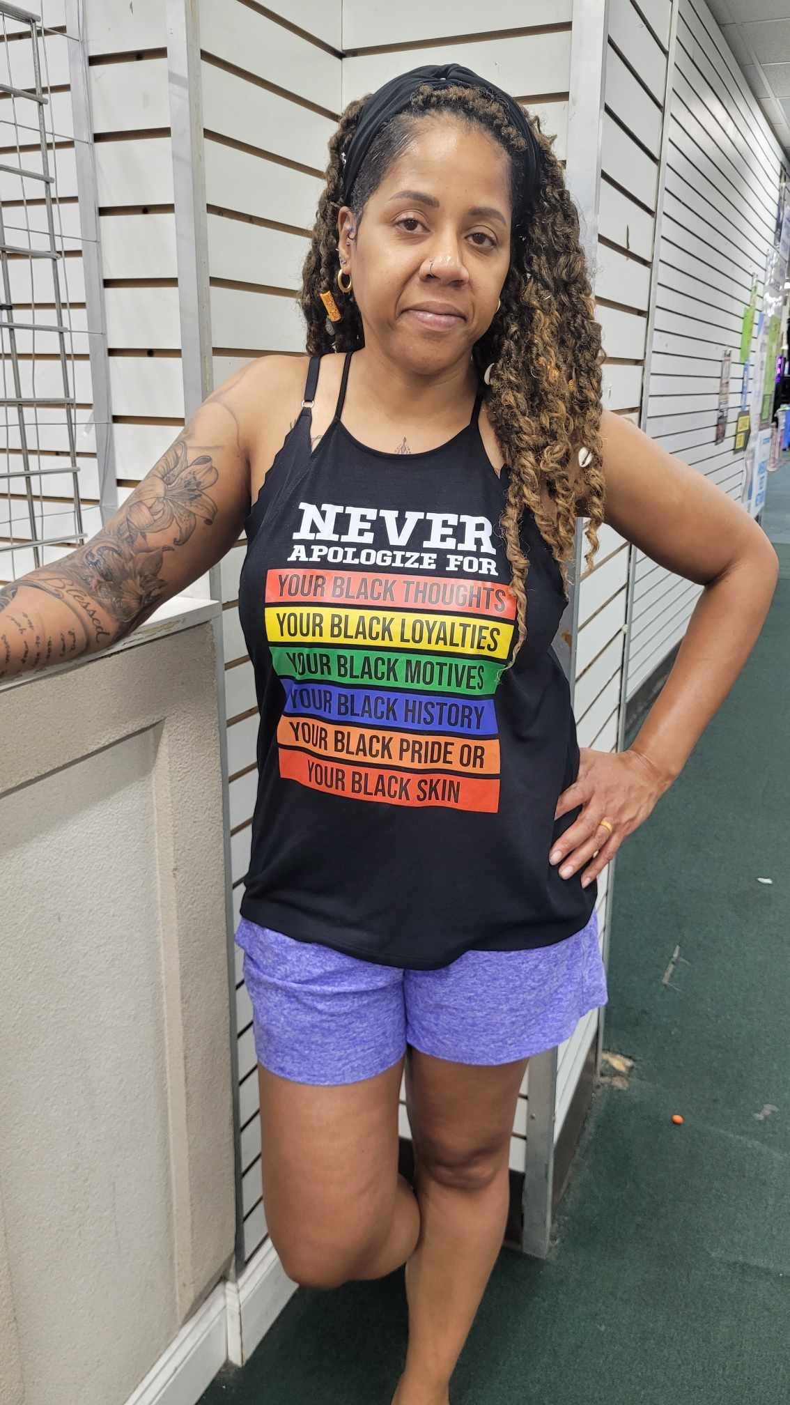 Never Apologize String Tank