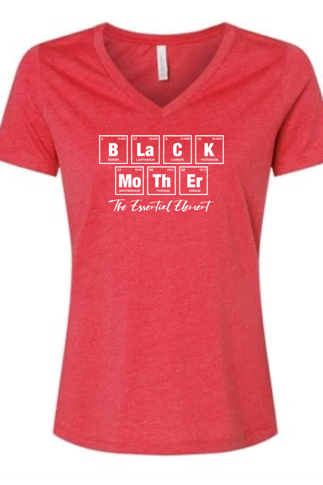 Black Mother's - The Essential Element Tri-Blend V Neck T-shirt