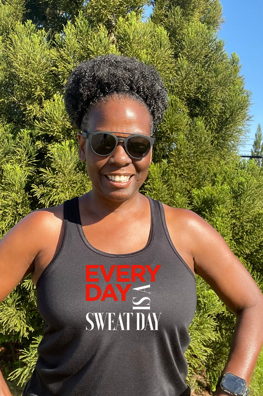 Every Day Is A Sweat Day Racerback Tank Top