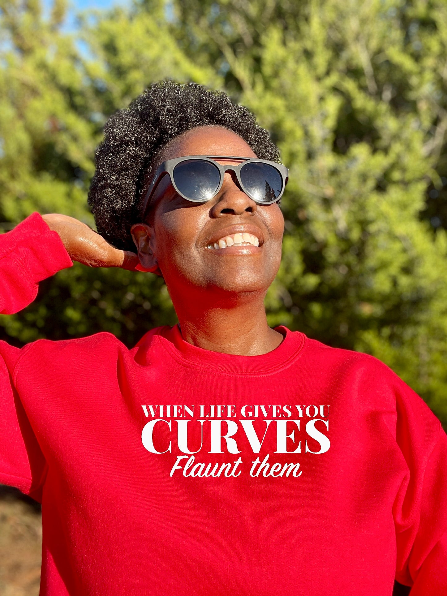 Flaunt Your Curves Crewneck Sweatshirt