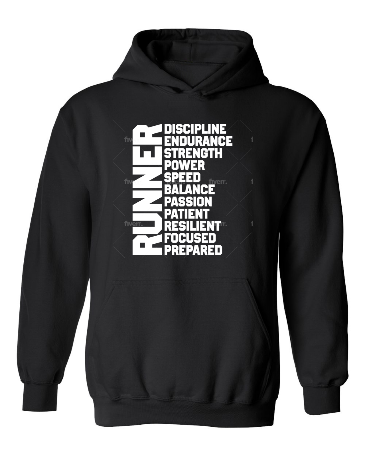 I Am Runner Bright Colors Hoodie