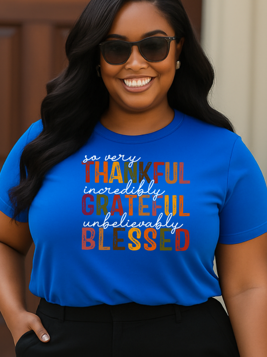 Thankful Grateful Blessed T-Shirt