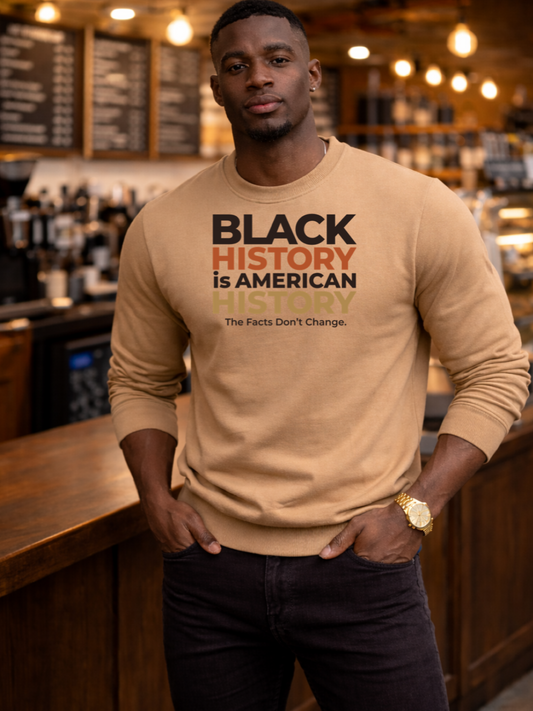 Men’s Black History is American HistoryCrewneck Sweatshirt