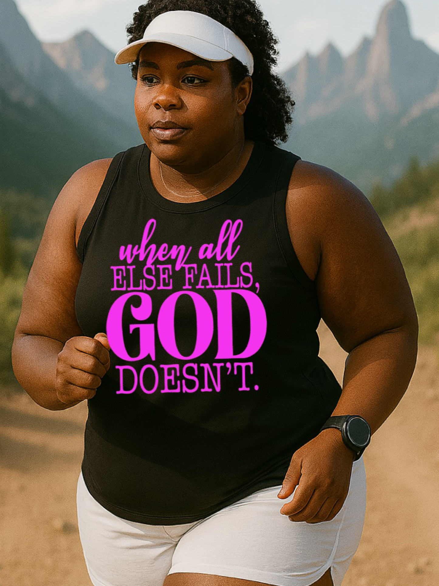 God Doesn't Fail Muscle Tank
