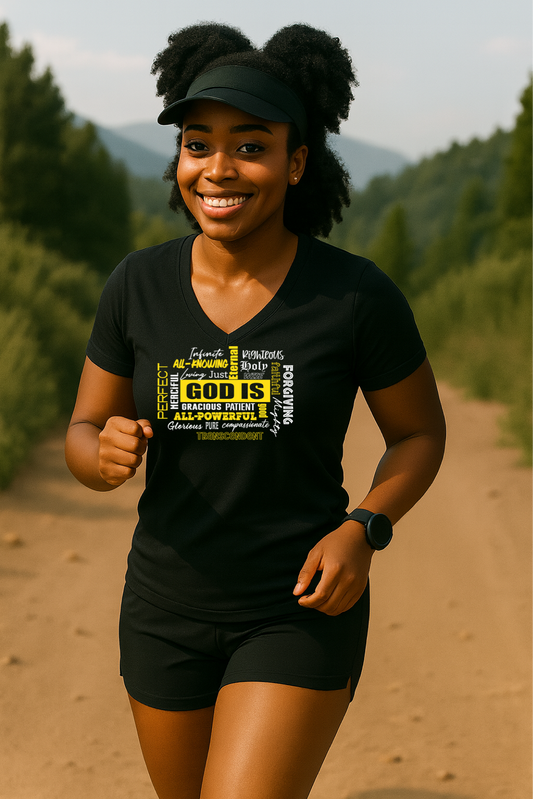 God is Tri-Blend V-Neck T-shirt