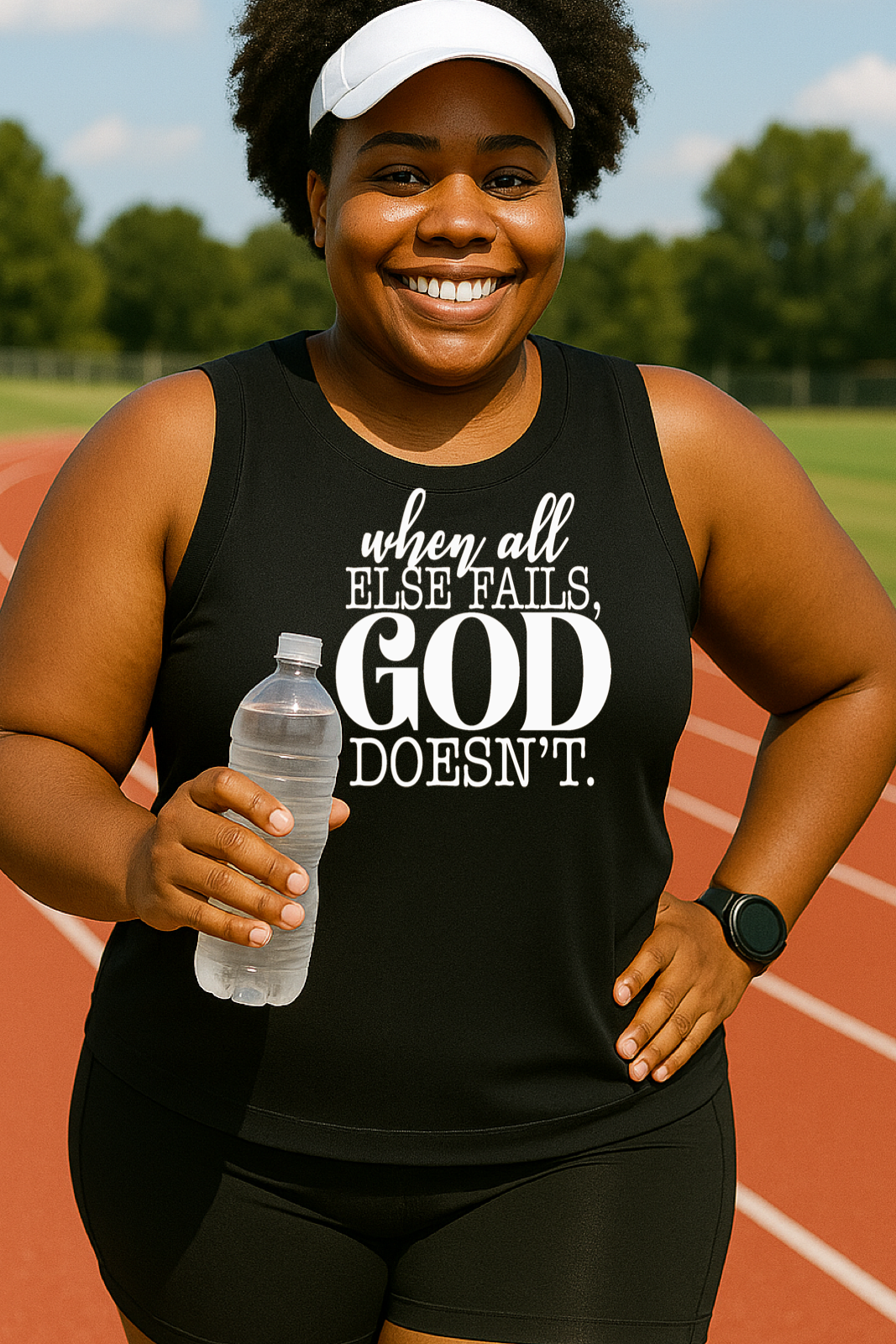 God Doesn't Fail Muscle Tank