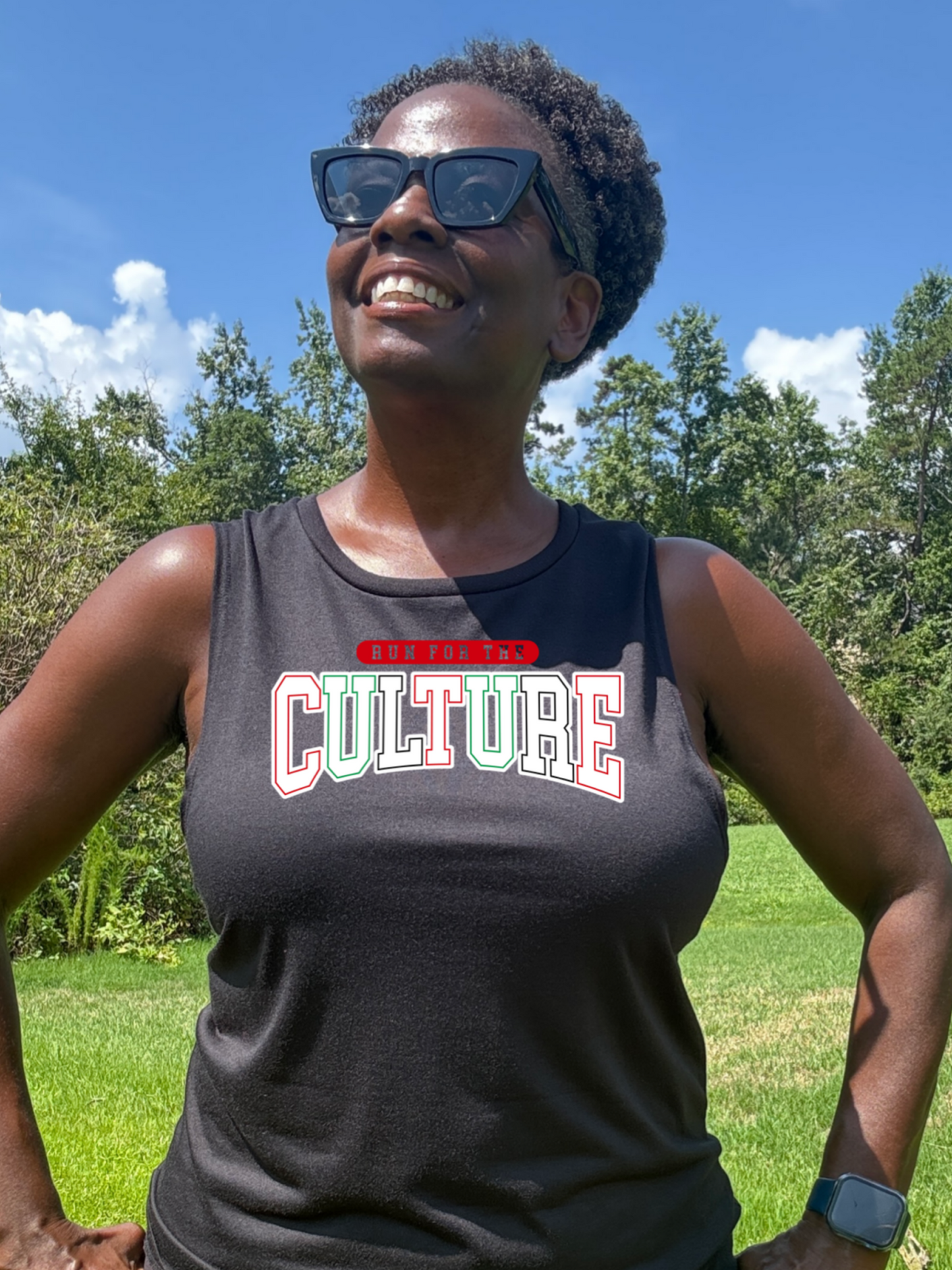 Run For The Culture (Varsity) Muscle Tank
