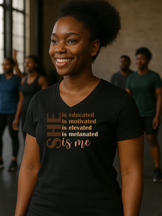 She is Me V Neck T-shirt