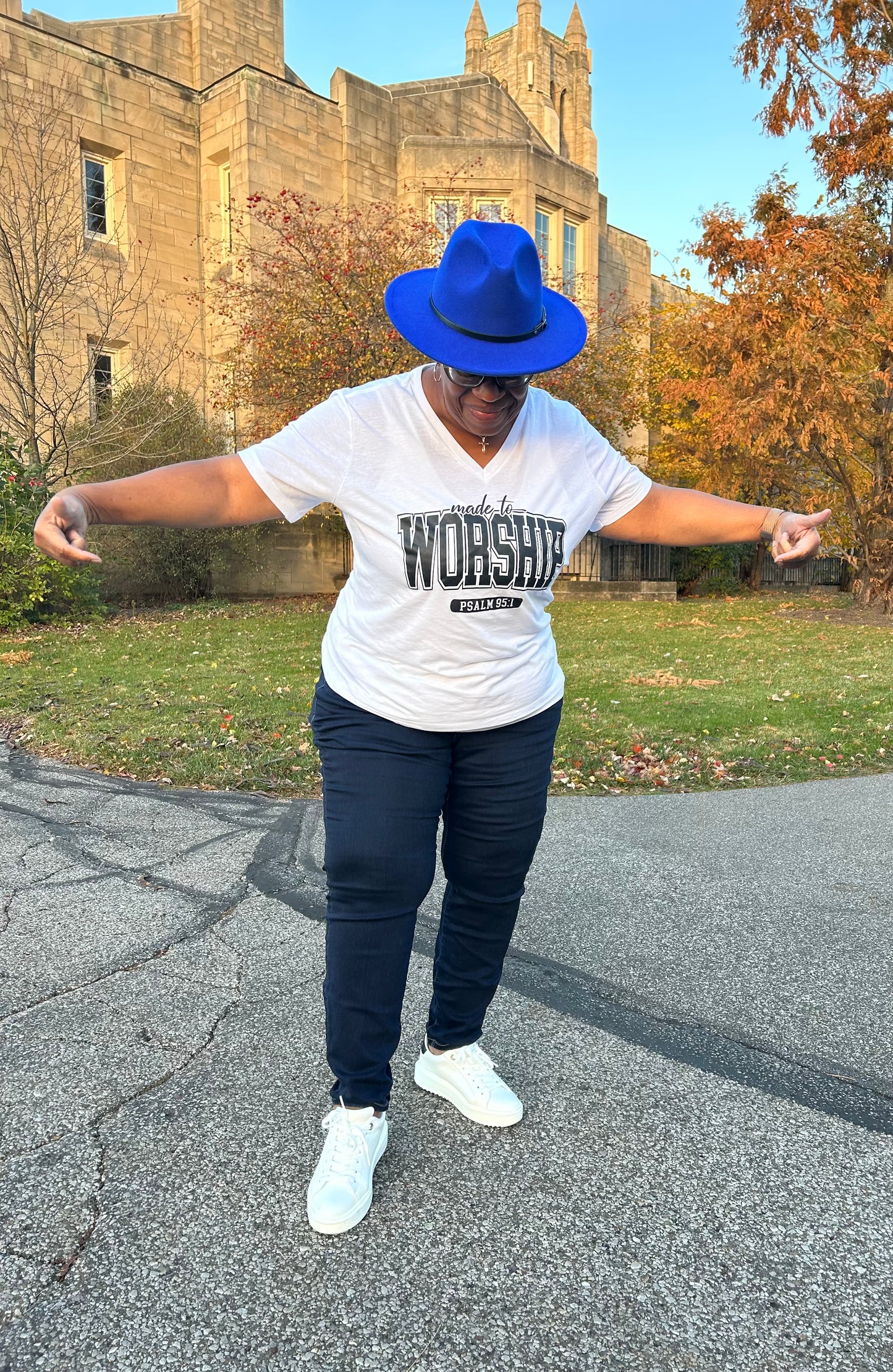 Made To Worship Tri- Blend V-Neck T-Shirt