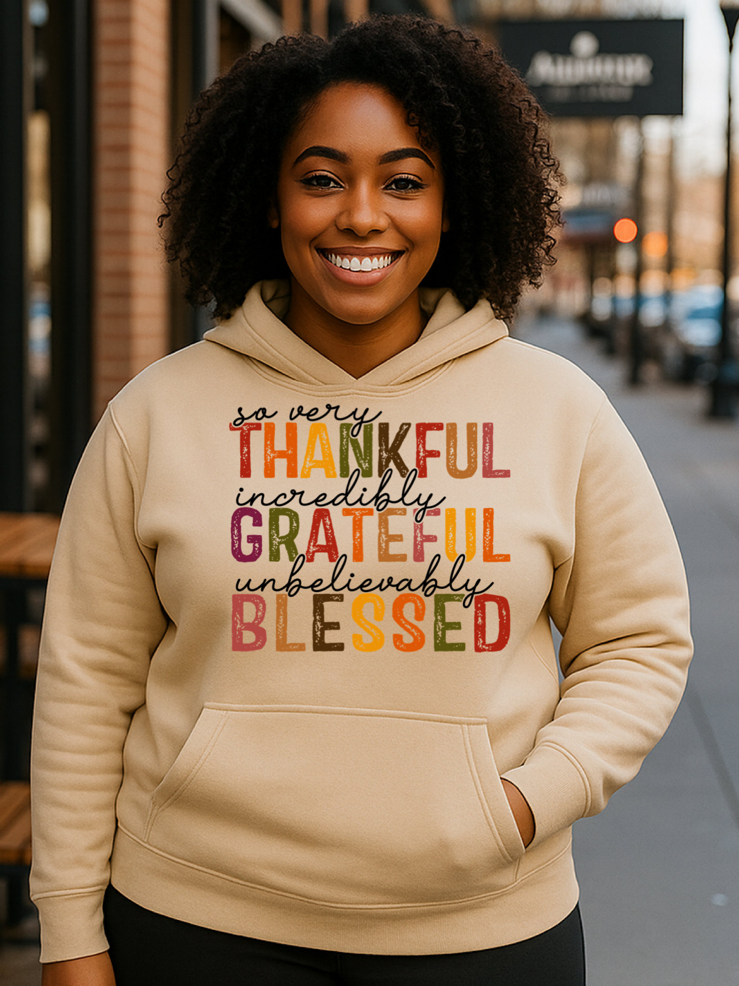 Thankful Grateful Blessed Hoodie