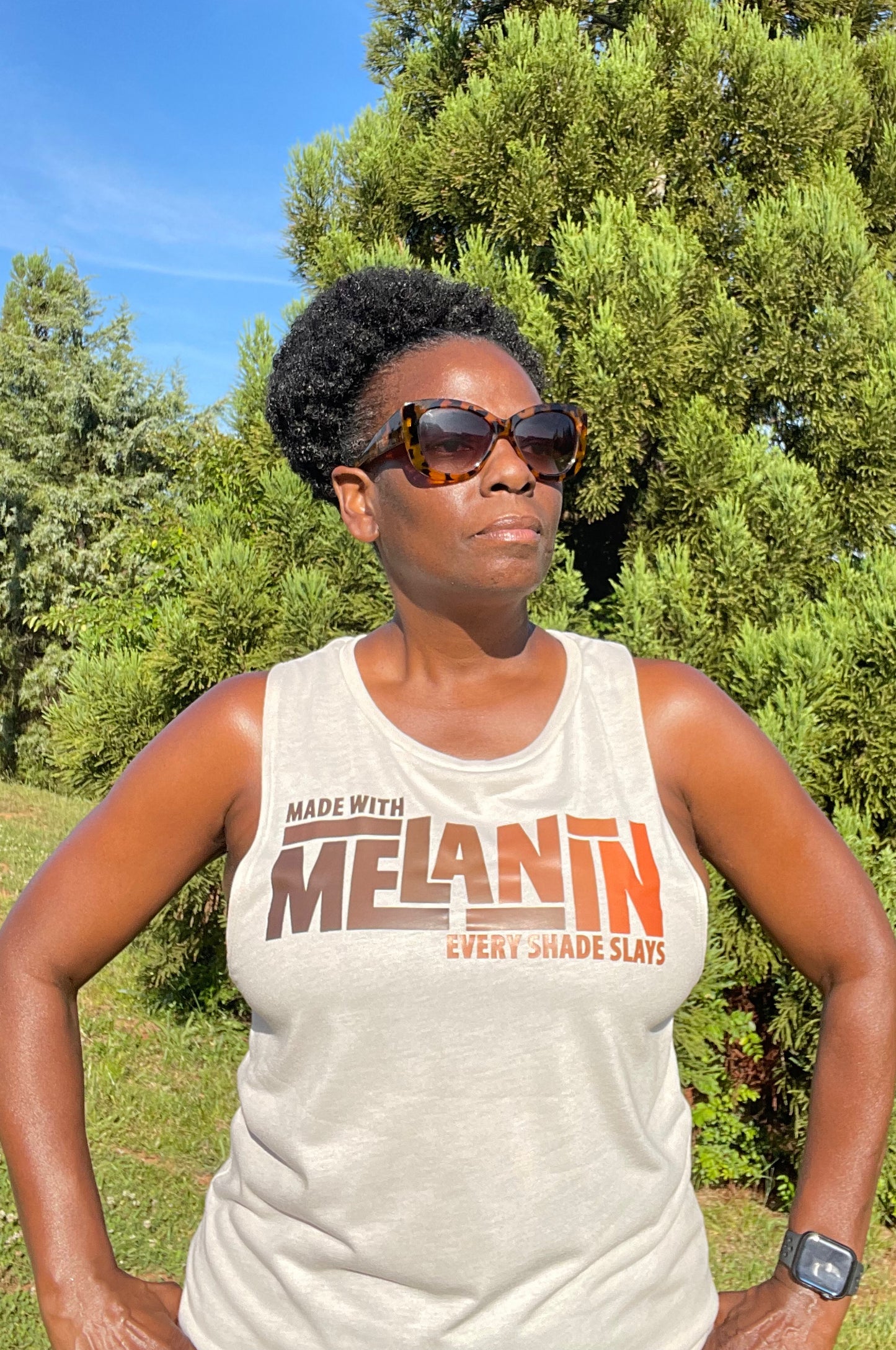 Melanin All Shades Slay Muscle Tank