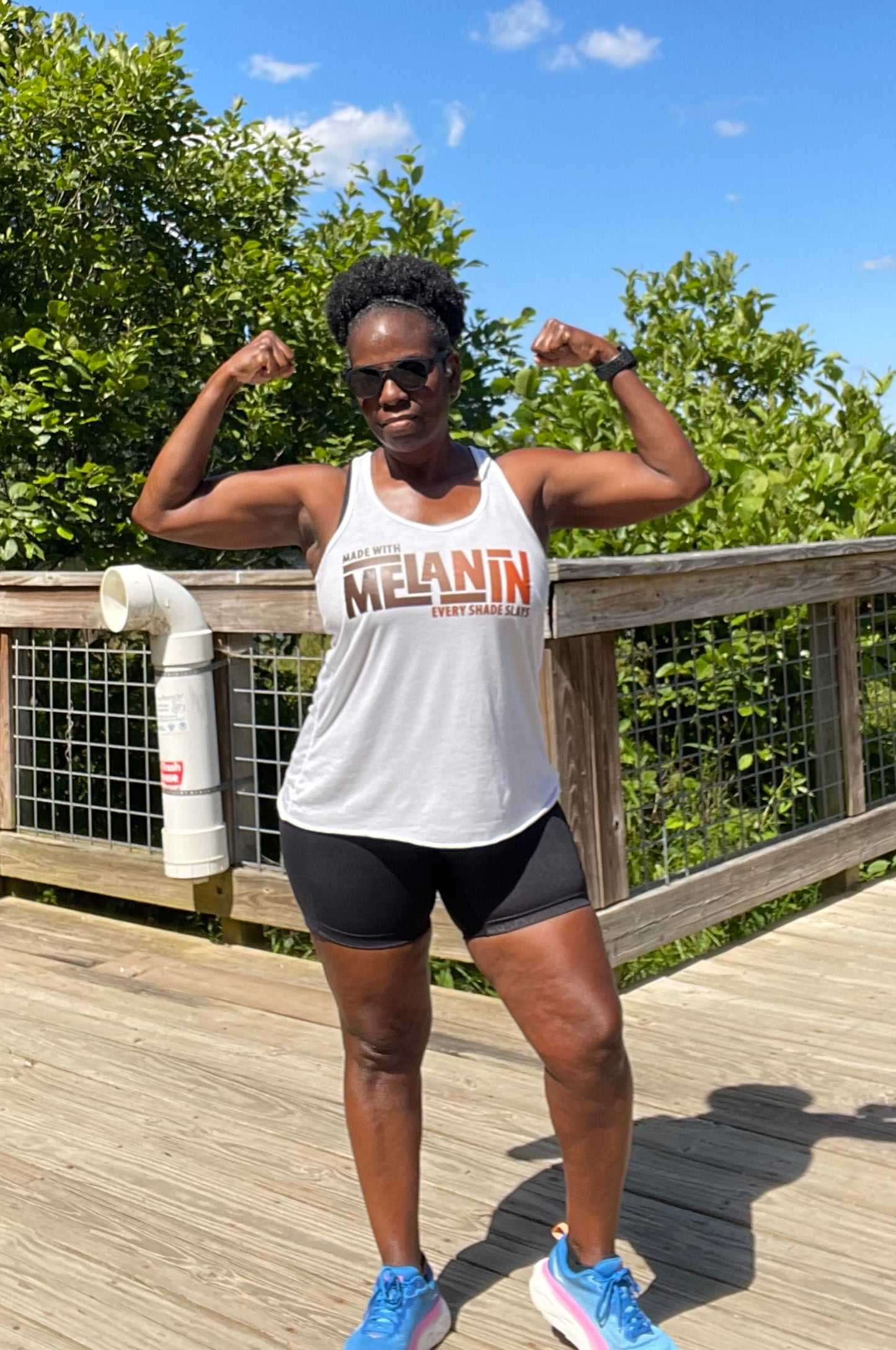 Melanin - All Shades Slay Racerback Tank Top