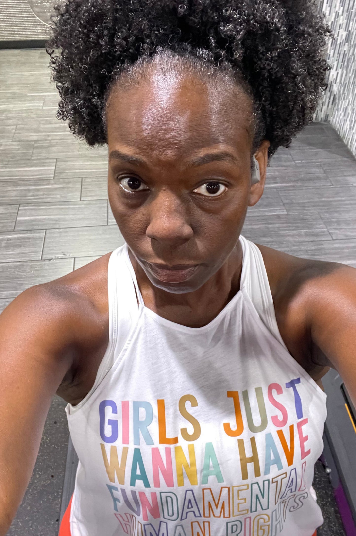 Equal rights for women fitness tank top