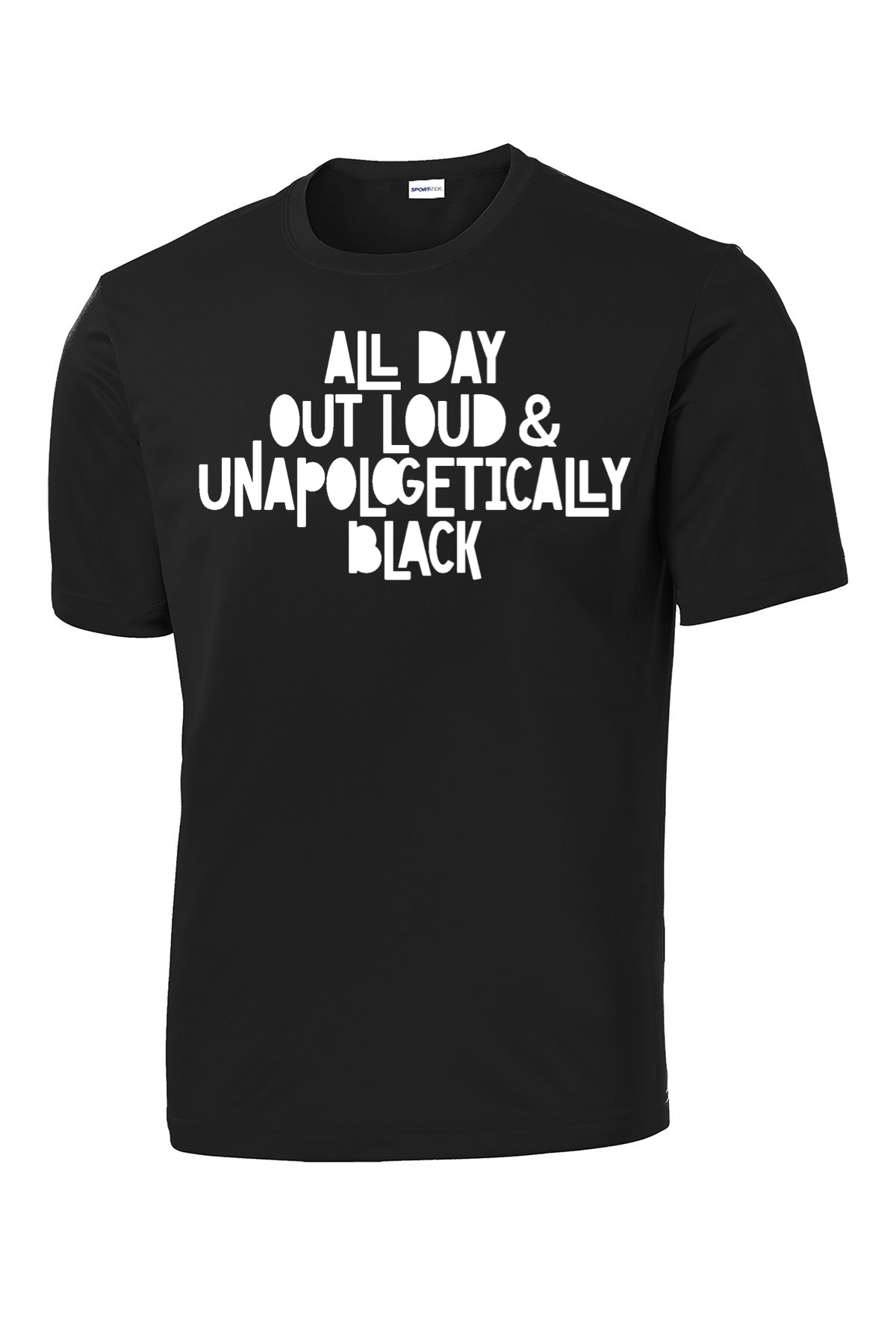 Men's All Day Out Loud & Unapologetically Black T-shirt