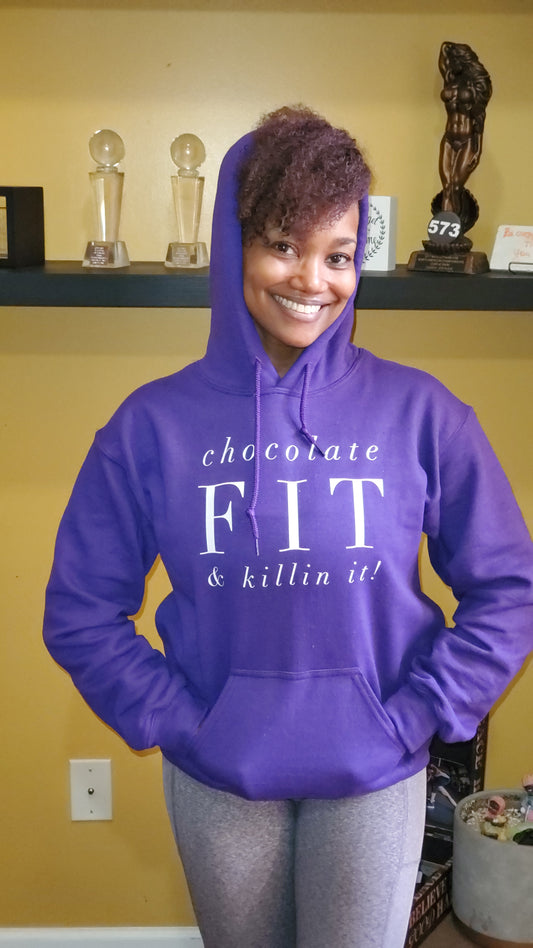 Chocolate Fit & Killin It Bright Colors Hoodie