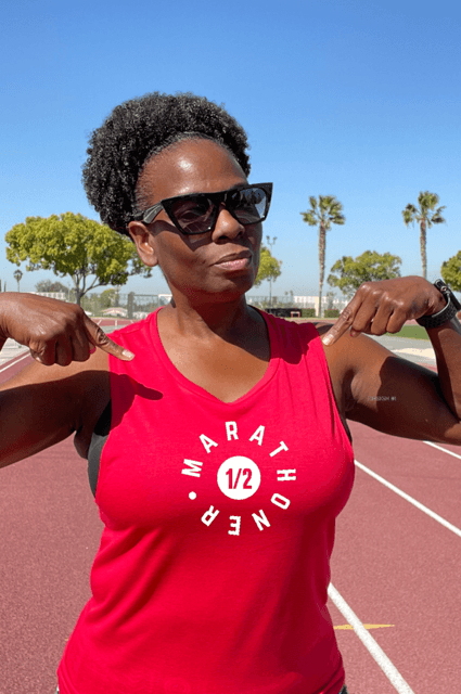 1/2 Marathoner Muscle Tank Muscle Tank Bella Canva