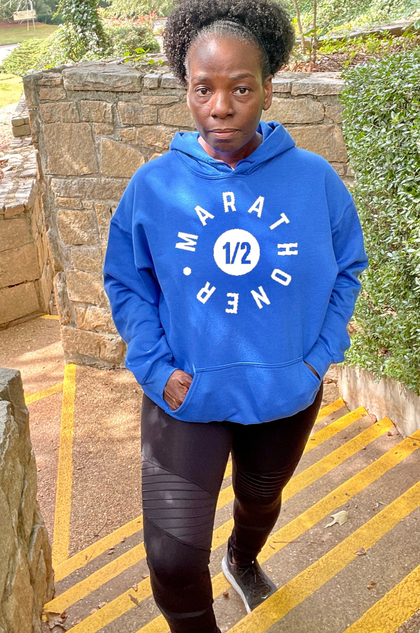 Half Marathoner Bright Colors Hoodie Hoodie Gildan