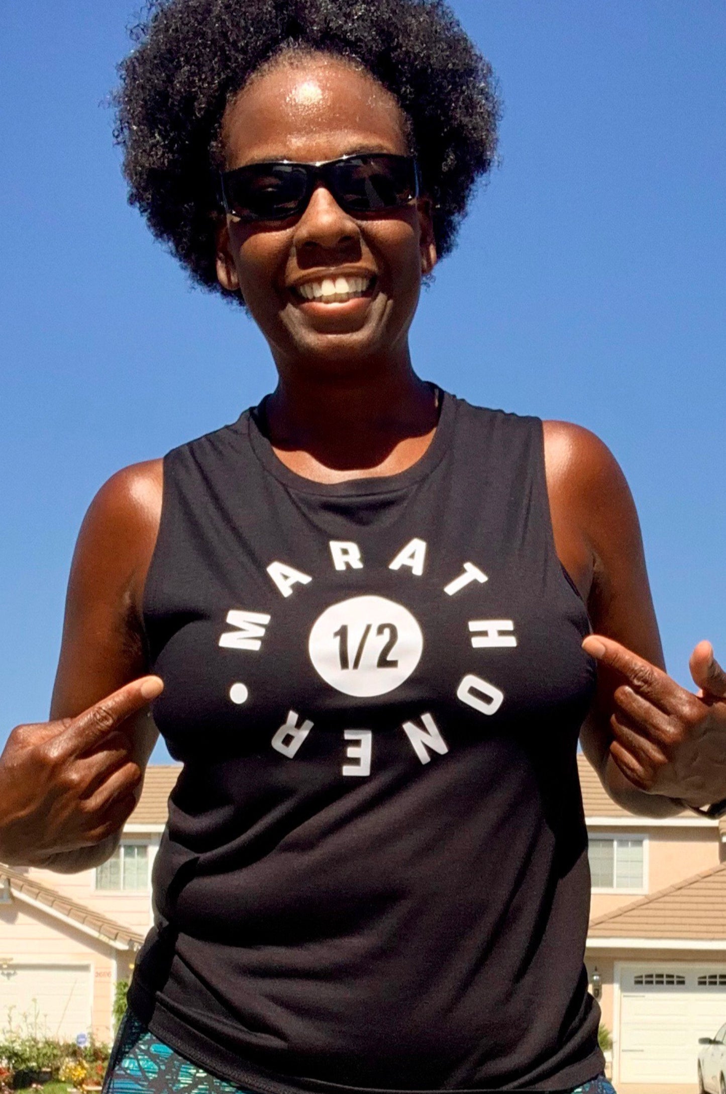 1/2 Marathoner Muscle Tank Muscle Tank Bella Canva