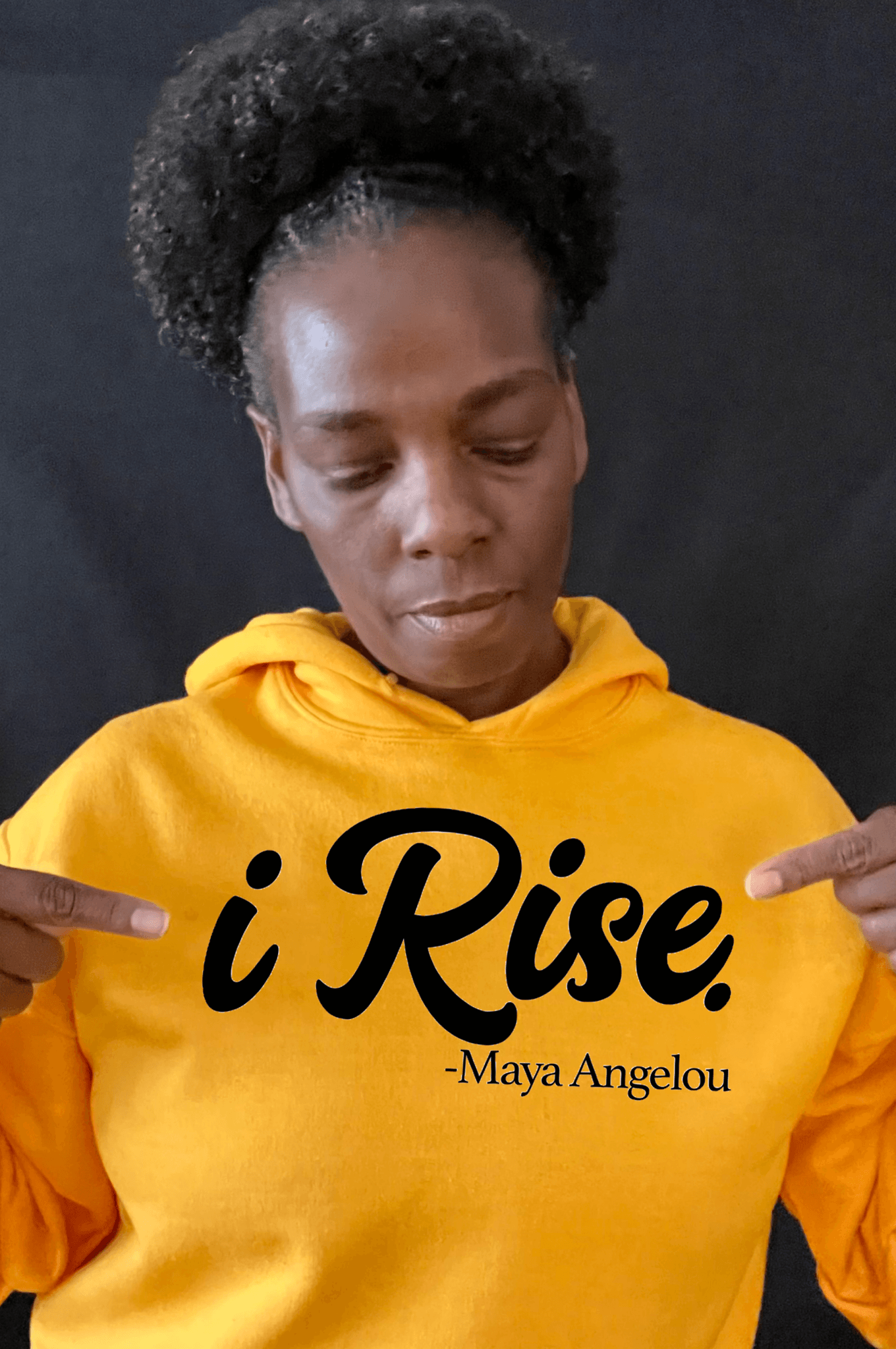 I Rise Unisex Hoodie Gold
