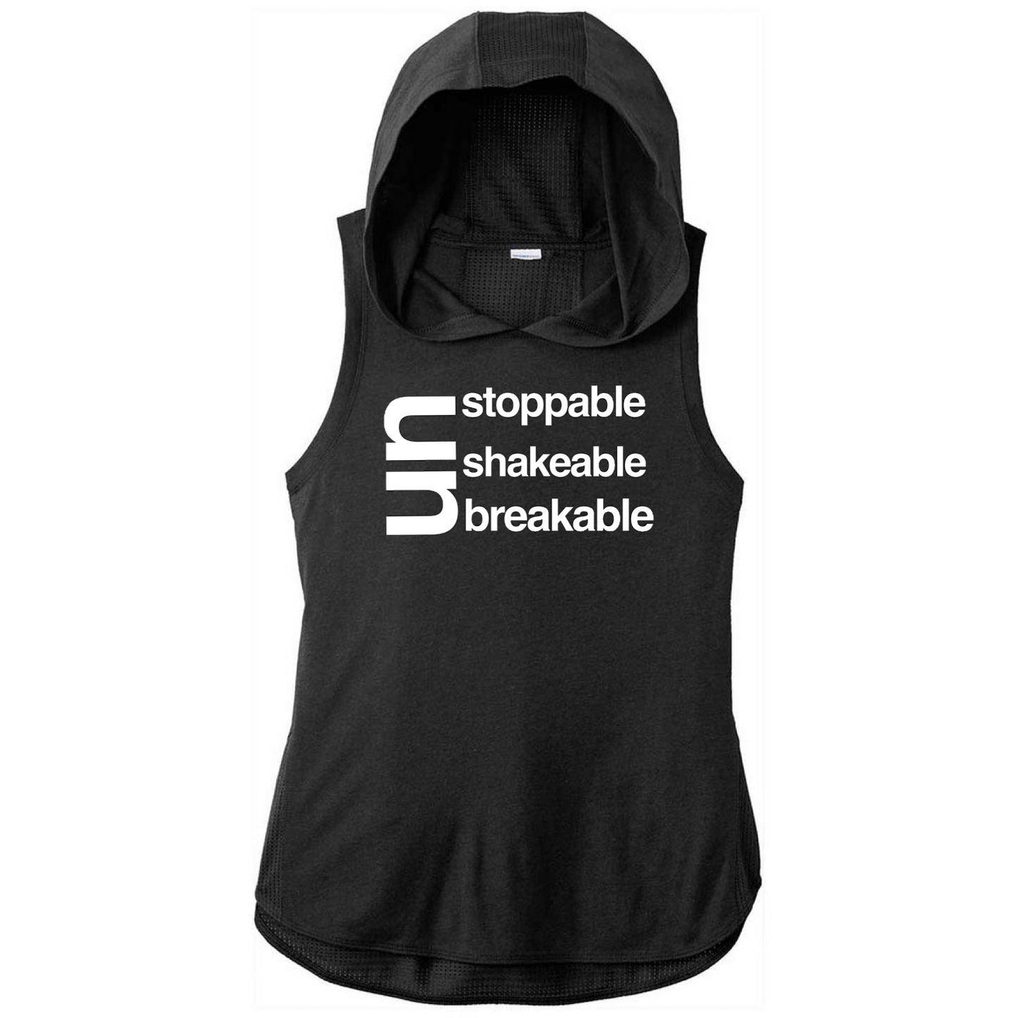 Unstoppable Unshakable Unbreakable Fitness Hoodie Tank Top