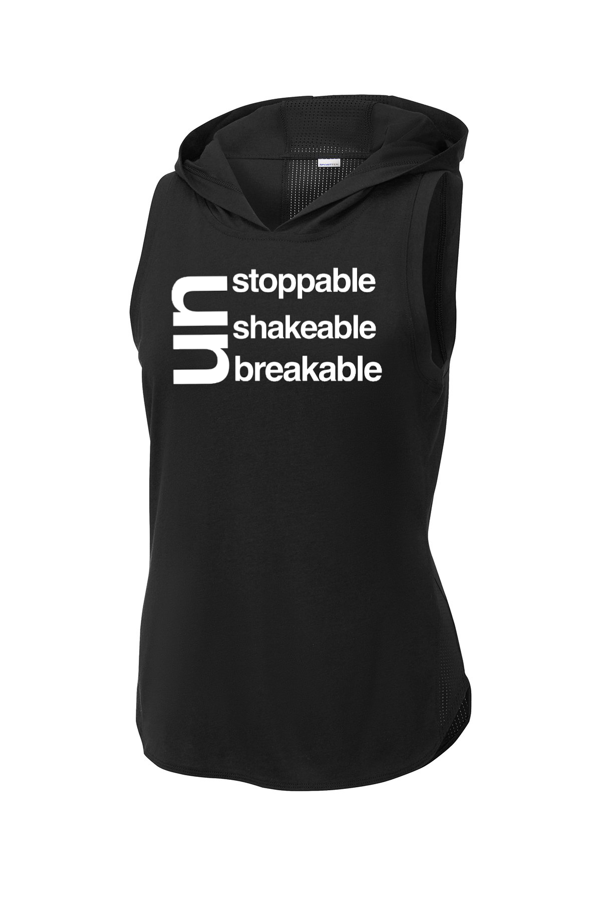 Unstoppable Unshakable Unbreakable Fitness Hoodie Tank Top