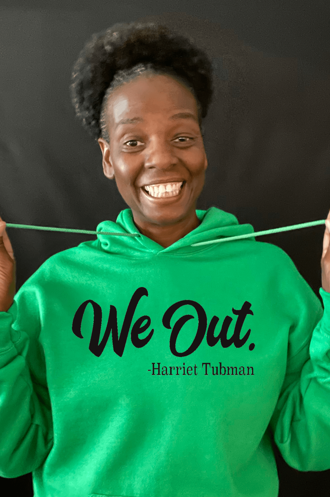 Green We Out Unisex Hoodie for Black History Month
