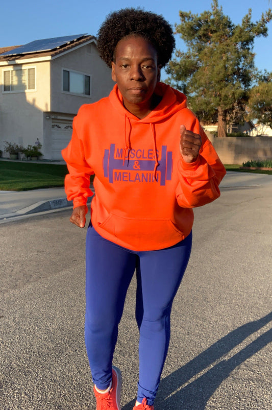 Muscles & Melanin Bright Colors Hoodie Hoodie Gildan