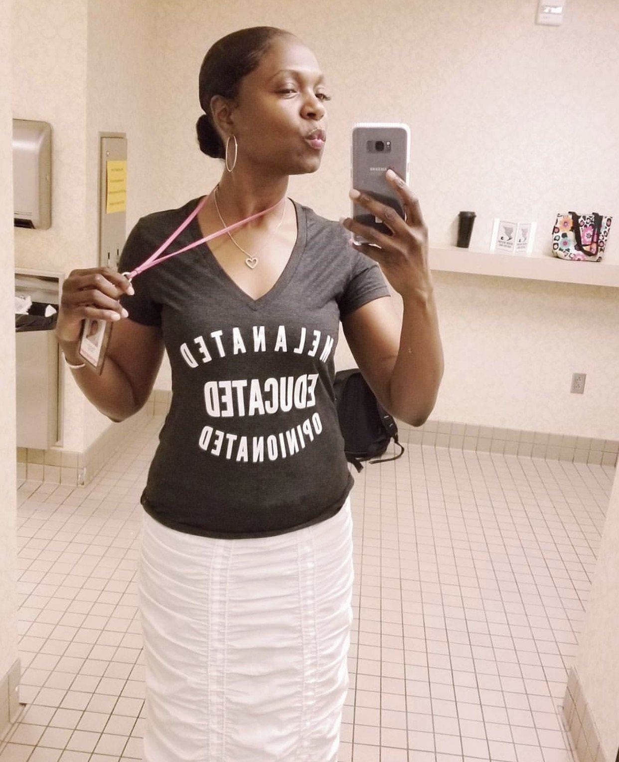 Melanated Educated Opinionated V Neck T Shirt T shirt Bella