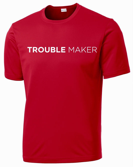 Men’s Trouble Maker T-Shirt T shirt Sport Tek S Red