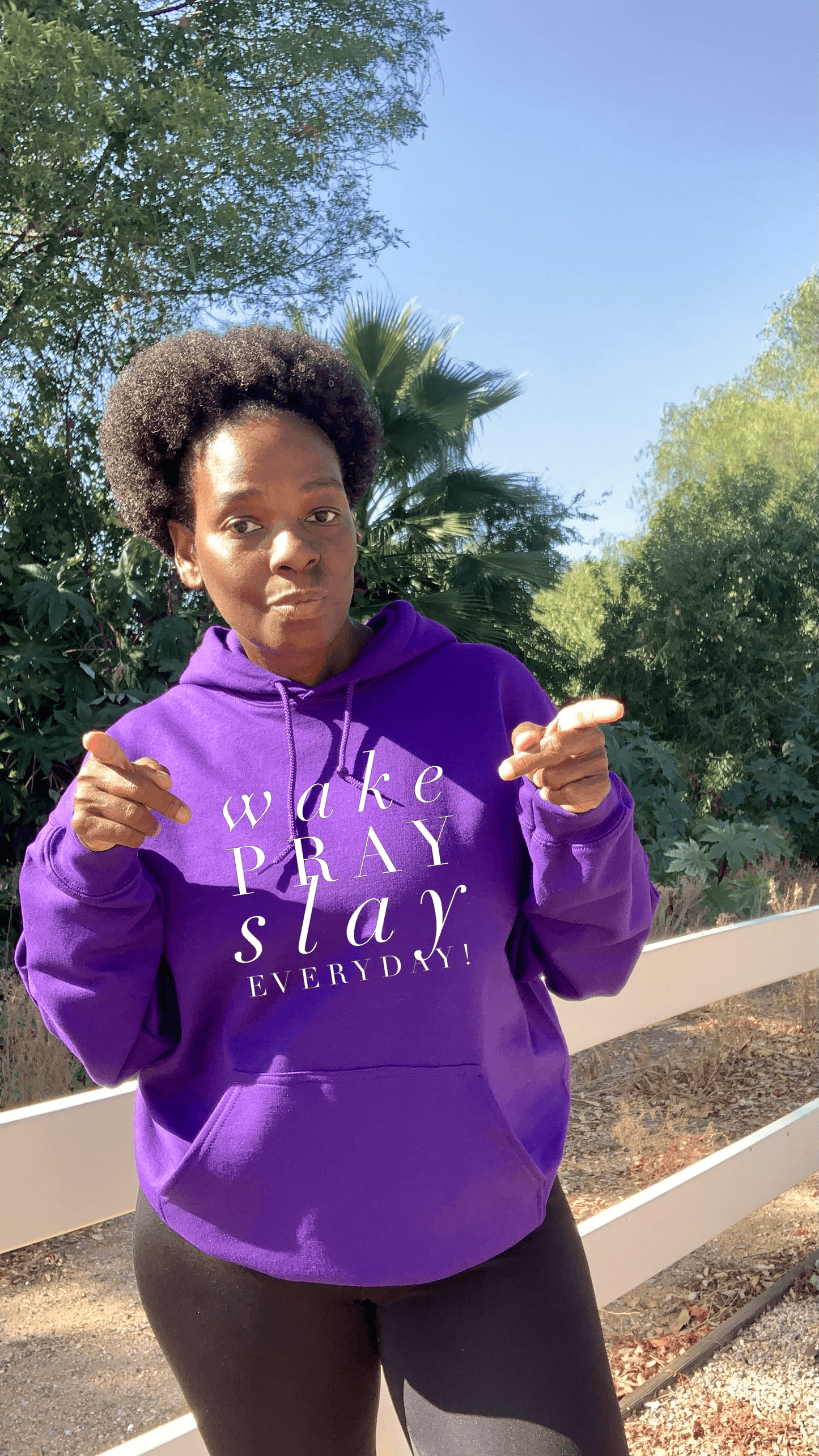 Wake Pray Slay Everyday Bright Colors Hoodie Hoodie Gildan