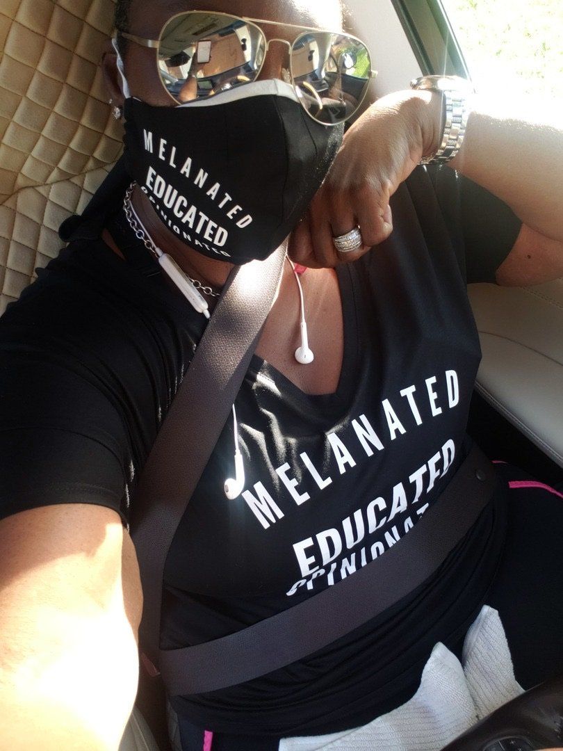 Melanated Educated Opinionated V Neck T Shirt T shirt Bella