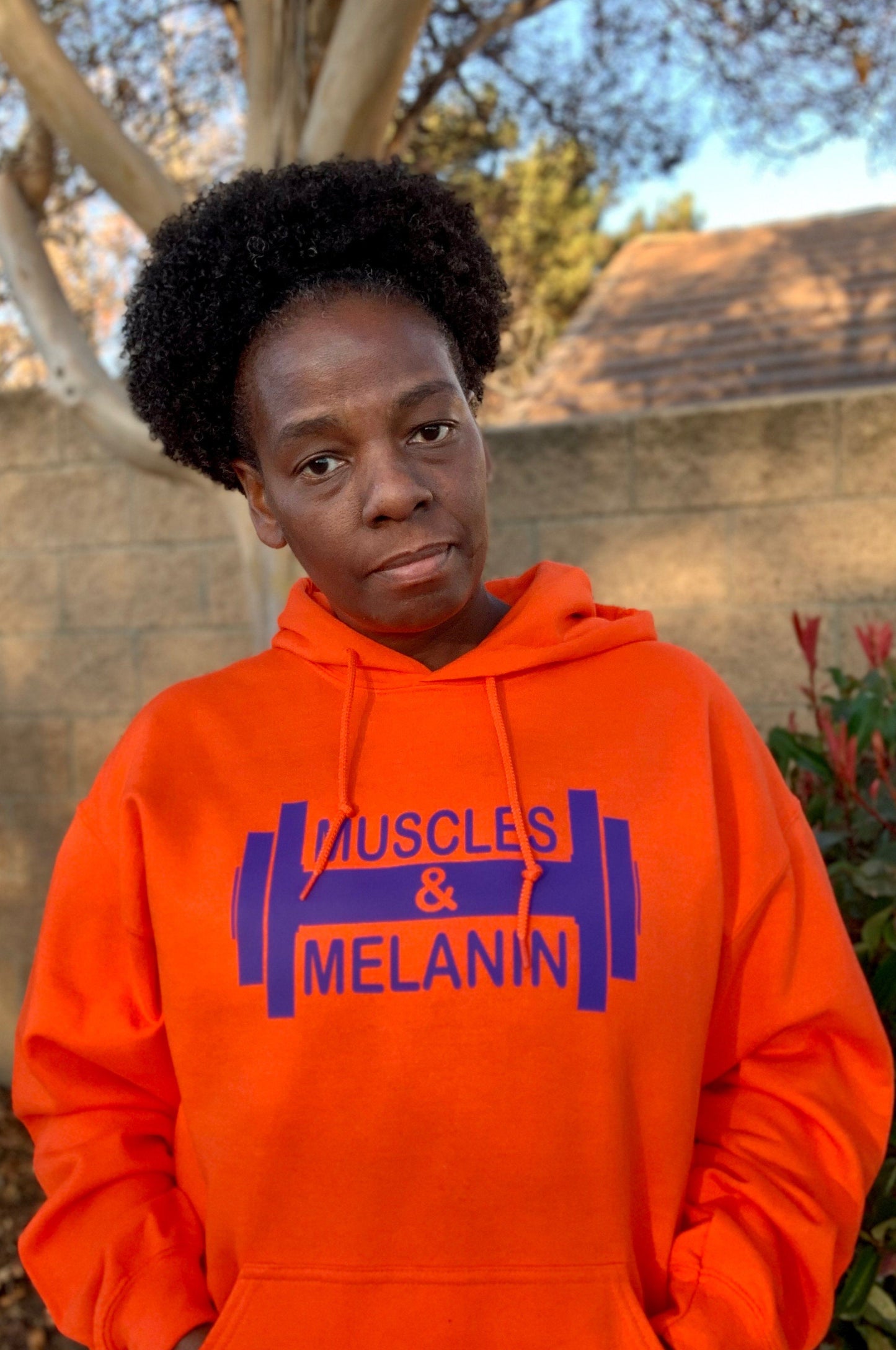Muscles & Melanin Bright Colors Hoodie Hoodie Gildan