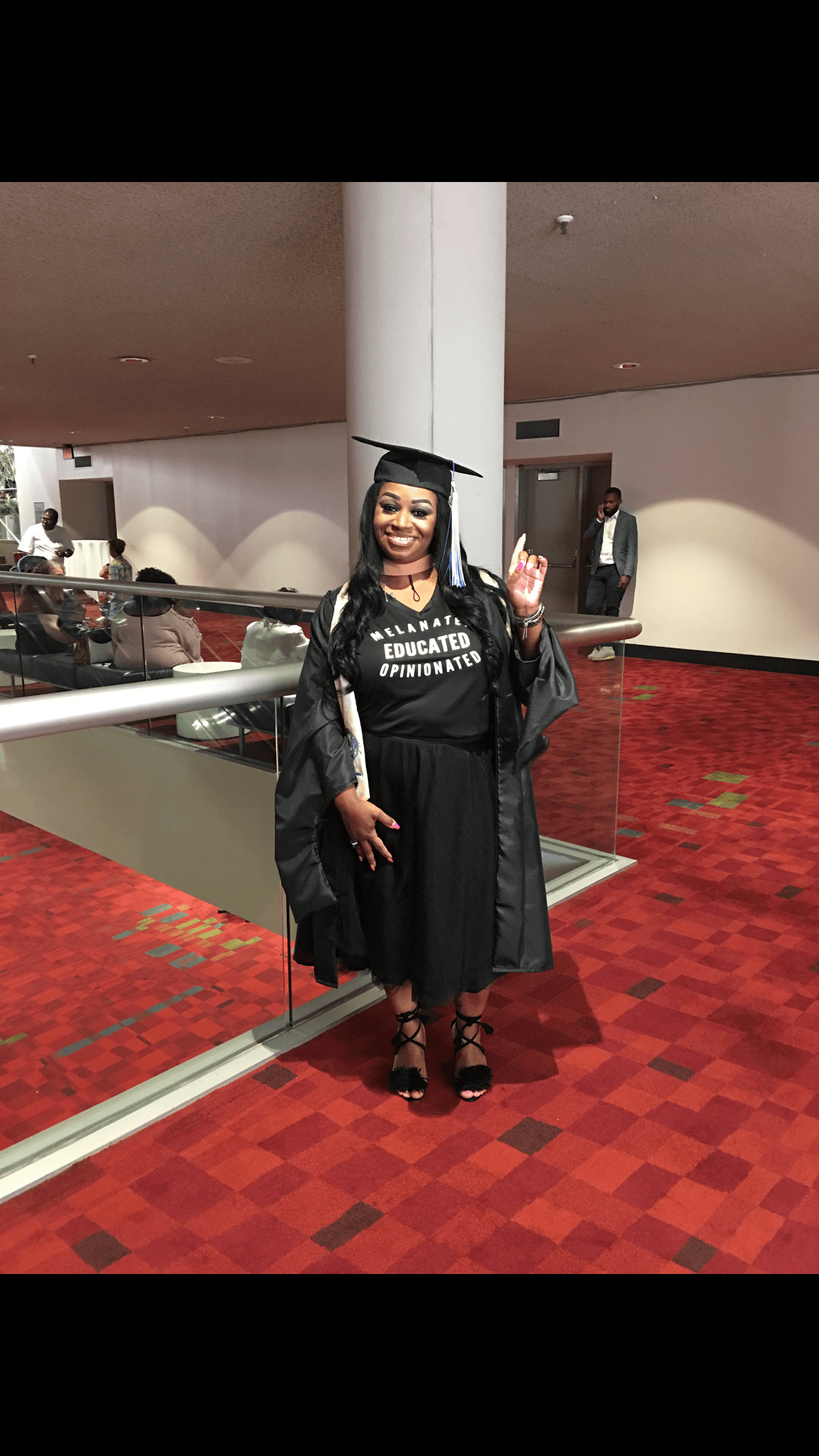 Melanated Educated Opinionated V Neck T Shirt T shirt Bella