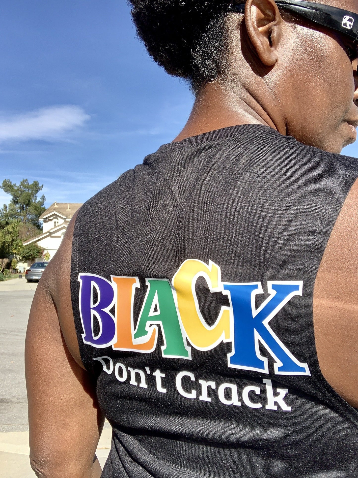 Living Testimony Black Don't Crack Muscle Tank Tank Top Bella Canva