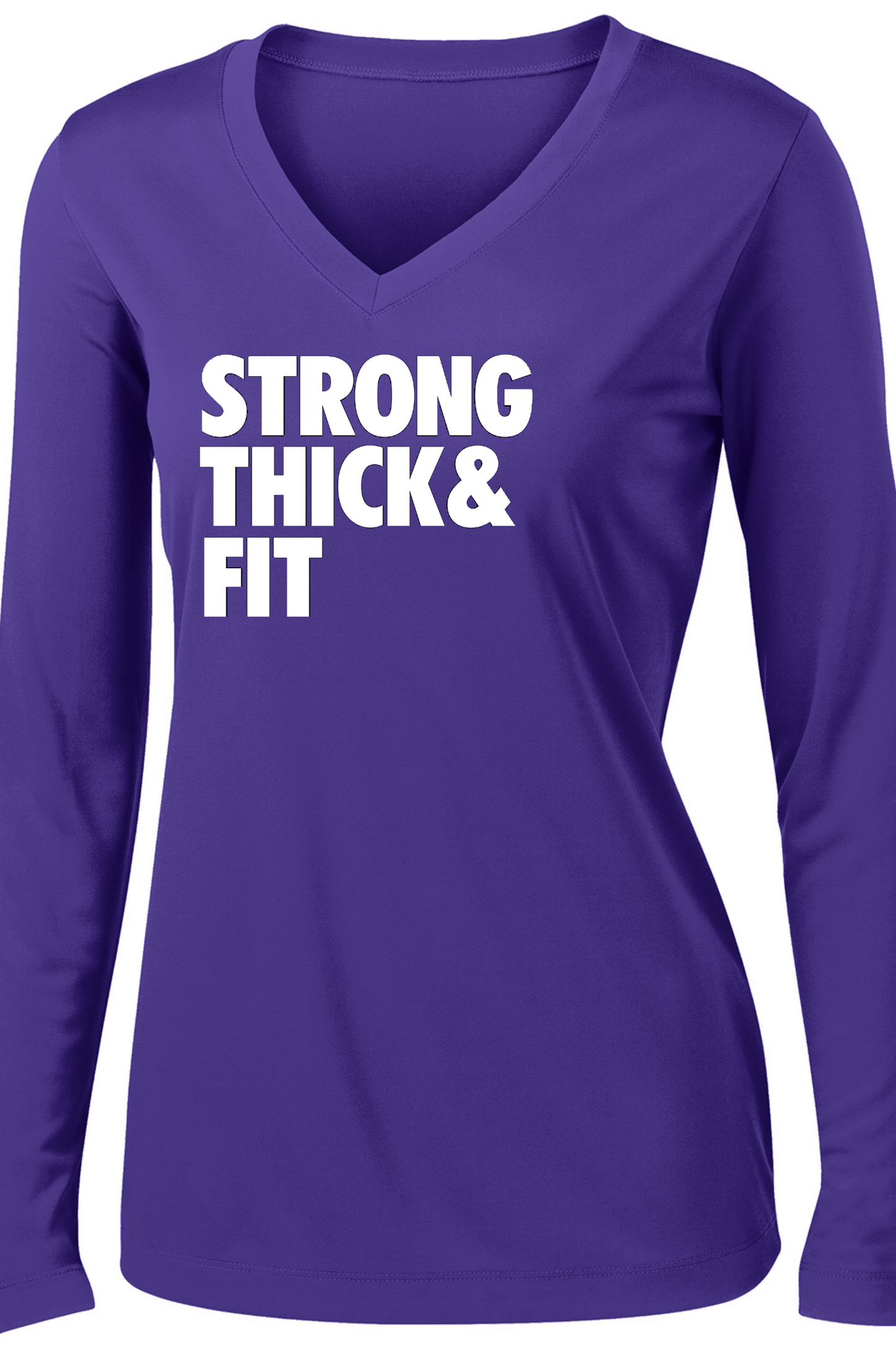 Strong Thick Fit Long Sleeve Long Sleeve T Sport Tek S Purple