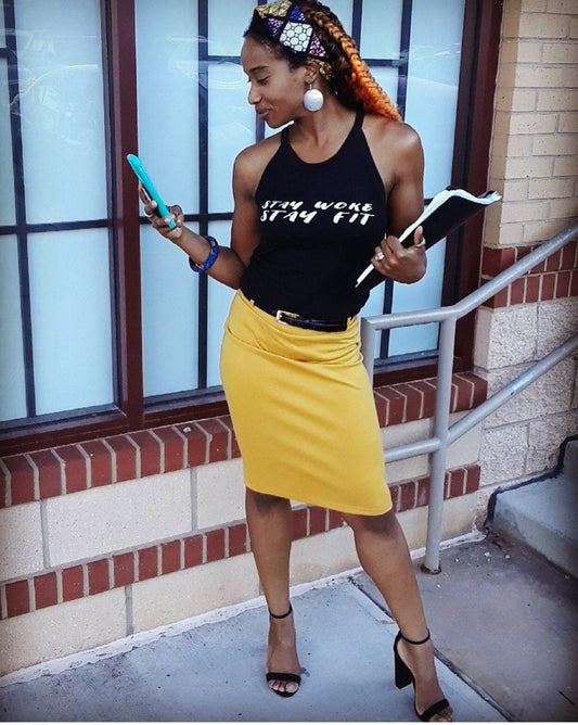 Stay Woke Stay Fit Tank Top Star Tee