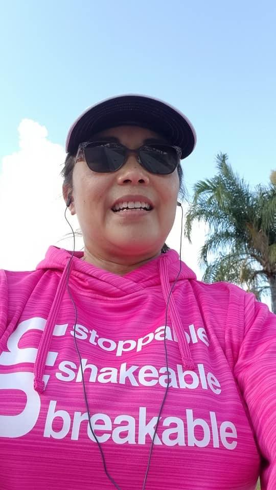 Un Stoppable - UnShakable - UnBreakable Hoodie Pink (Breast Cancer Awareness) Sweatshirt J America